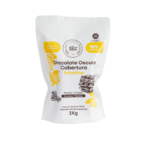 Cobertura chocolate 70 panela 1kg