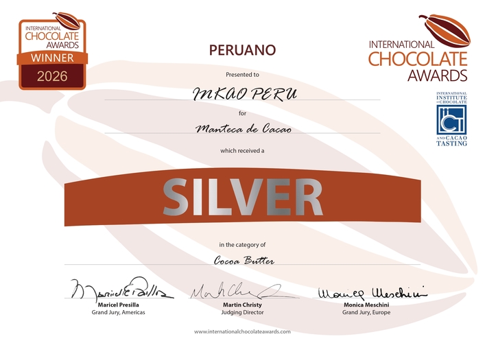 Diploma Inkao Cacao Manteca Plata Silver 2026