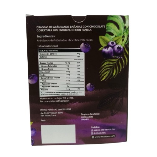 Gragea de arándanos x 100g - Imagen 2